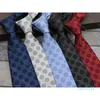 5 Style LETTRE MEN'S TIE TIE SILK Coldie Big Check Little Jacquard Party Mariage Woven Fashion Design Lies sans boîte