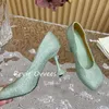 Dress Shoes Spring Autumn Round Toe Shining Water Diamond High Heels Women's Shallow Mouth Solid Color Single Sexy Party