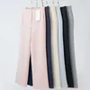 Lemons Lu Wear Yoga-Hose für Damen, sportlich, hoch tailliert, Anzugform, schlankes Nylon, elastisch, atmungsaktiv, gerades Bein