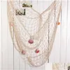 Other Home Decor Fishing Net Sea Shell Hanging Decoration Ocean Theme R230630 Drop Delivery Garden Dhrs2