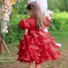 Little Girl's Pageant Dresses Birthday Party Toddler Kids Formal Wear Ball Gown Sequins Teen Kids Size 5 7 9 Real Image Blue Black Red Pink