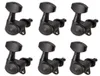 6 Pieces 6R Tuning Pegs Machine Heads for Electric Acoustic Guitar Black2165273