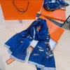 famous designer ms xin design gift scarf high quality 100% silk scarf size 180x90cm