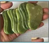 Mas Stones Rocks Health Beauty Mas Beautyjd010 Natural Xiuyan Stone Green Jade Guasha Gua Sha Board Masr voor SCRA Drop Delivery 2147765