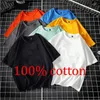 Men's Suits B1694 Summer T Shirt Casual Loose Cotton Short Sleeve T-Shirt Mens Top Tee Men