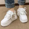 Casual Shoes Luxury Women's 2024 Lightweight Fashion Versatile Little White Thick Sole Sports Booties