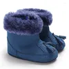 Boots 0-18m Baby Girl chaussures d'hiver Coton Warm Snow First Walkers Born non-glisser doux mignon Prewalker