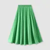 Skirts Skirt Pants For Women Women's Pleated Spring And Summer Elastic Waist Slim Long A Line Girl Plaid