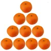 Decoración de fiestas Juego de 10 modelo falso de naranja realista para la cocina de la casa de pografía