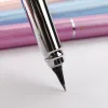 أقلام 1 PCS Hero 3266 Metal Thin Fountain Pens مجموعة Fine Nib Silver Trim 360 درجة الحبر المدنية المكتبية.