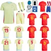20 CARVAJAL Soccer Jerseys Espana 2024 Euro Cup 6 MERINO 9 GERARD 12 JOSELU 26 CUBARSI 4 ZUBIMENDI 19 LAMINE YAMAL 11 WILLIAMS National Team Football Shirt Kits
