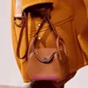 Herrmms Lindiss Designer Tote Bags in vendita Nuova sostituzione piatta Guida in pelle Guida da donna Goldro portatile una spalla con logo originale