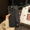 Дизайнер Luxury 14 PROMAX iPhone 15 Case Phone Cople для Pro Max Mimi 13 12 11 XR XS X 7 8 PULS 6 Струкенный ремешок для запястья.