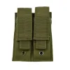 Аксессуары двойной пистолет Mag Mouct Molle Tactical 9mm Magazine Buck Belt Dual Mag Bag Bag Holder Holder Holder Hunting Pocket Accessories