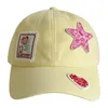 Ballkappen Blume Patch Baseball Cap Mode atmungsaktiv