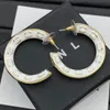 Orecchini di fascino in stile classico eleganti orecchini a cerchio di design di lusso orecchini regalo di compleanno Orecchini in acciaio in acciaio Orecchini all'ingrosso