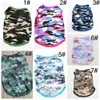 Dogs de algodão Pet Camuflage Apparel T-shirt Pets Dog Spring Summer Camo roupas estamadas Roupas Animal Cat Puppy colete sem mangas TH0555 S