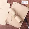 Geschenkwikkelbrief Leveringen Vintage Mailers in Europese stijl Stel Kraft Paper Envelope Envelope Envelope Pad Writing