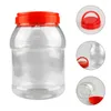 Butelki do przechowywania plastikowe pojemniki na ubrania przezroczysty czołg cukierki słoik pojemnik na żywność