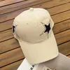 Ball Caps Korean Version Star Distressed Baseball Cap 2024 Women Men Trend Sunscreen Ducker Hats Letter Embroidery Vintage Street