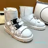 Kvinnor Snow Boots Autumn Winter Fashion Wool Australien Designer Kvinnor avtagbara skor med dubbla ändamål