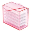 Eyelash Extension Supplies Storage Box Eyelashes Pallet Holder 5 Layers Pink Lashes Storage Box False Eyelashes Makeup Tools 240407