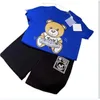 Kids Sporttechnologieanzug Designer Sportswear Shirt Shorts zweiteilige Fitnesshosen Schnell trocknen atmungsaktives Sport T-Shirt Running Jogger 90-150 cm F2