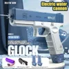 Water Gun Electric Glock Pistol Shooting Toy Full Automatic Outdoor Gun Gun Summer Water Beach Toy for Kids Boys Girls Adults 240409