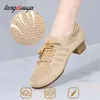 Scarpe da ballo da 3,5 cm Donne tallone da donna moderna traspirante ragazza comoda sneaker soft per balletto