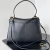 Bola de designer de bolsa de rodeio de alta qualidade Mulheres de grande capacidade Satchel Satchel Couro genuíno ombro de bolsa crossbody designer saco de rodeo rodeo hardware de prata dourado