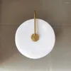 Стеновые лампы Nordic Creative Marble Light Modern Simple Living Room Фон Дом Декор круглый