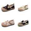 Sommer Frauen Freizeitschuhe Canvas Gai Vintage Black Pink Black Blue Flats Outdoor Saison Casual Schuhe Size36-40