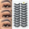 Faux Cils Extension des cils 3D LASHES LASHES NATURELLE Volume dramatique Soft Fake Eye Makeup Makeup Silk Tools