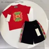 2024 ensembles de vêtements bébé filles shorts de garçon de fleur de fleur costumes de vêtements pour enfants