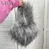 Clips Soefdioo Raccoon Fur Flous Love Bag Shell Bols