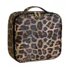 Fall 2023 New Leopard Pattern Cosmetic Bag Partition Multifunktionell Portable Travel Storage Makeup Case