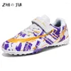 American Football Shoes Hook and Loop Fastener Boys Girls Children's Outdoor Grass Training Footwear Fashion Trend Sneaker