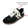 Casual Shoes Lenkisen Cow Split Leather Round Toe Low Heels Sporty Chic Leisure Cross-bundna Mixed Colors Fashion Ins Flat Platform