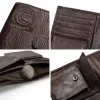 Wallets KAVIS Genuine Leather Wallet Men Passport Holder Coin Purse Magic Walet PORTFOLIO MAN Portomonee Mini Vallet Passport Cover