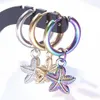 Dangle Earrings Chic Starfish For Women Star Stainless Steel Men 2024 Trending Punk Kpop Fashion Accessories Gifts