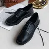 Lässige Schuhe niedrige Absatz schwarze Creepers Harajuku Zapatos Oxford Mujer Luxus Frauen Designer Zapatillas Verano