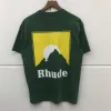 Rhude t-shirt mannen vrouwen Japans RH-kapsel geprinte tops t-shirt zomerstijl Rhude Rhude dames t-shirt X0602