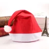 Santa cappello di peluche natalizie decorazioni claus cappelli da cosplay per bambini tappi per bambini addensato cappello da festa per festival