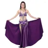 Stage Wear Style Belly Dance Costume S/M/L 3pcs Brabelskirt Sexy Dancing Women Set Bellydance VL-N55