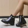 Dress Shoes 2024 Women Ankle Boots Rhinestone Slip On Platform Women's Booties Spring Autumn For Plus Size 43