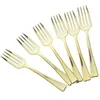 Dinnerware Sets Fork Plastic Disposable Mini Gold Utensils Silverware Flatware Salad Cutlery Cocktail Cake Dessert Tasting Fruit Appetizer