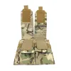 Packs Molle 5,56 mm 7.62mm Magazine Beutel Doppel drei Tasche AK47 74 M4 AR 15 Airsoft Military Nylon Mag Bag Hunting Accessoires Pack