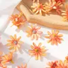 Fleurs décoratives 500pc 4cm Fake Silk Daisy Head Party Wedding Christmas Couronne de Noël Décoration DIY CAKE CAL Candy Boîte artificielle