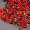 Fleurs décoratives luxe 5d arrangement floral rose rouge avec cadre de mariage en forme de cœur décor décor de fleur stand de fleurie arc étape