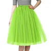 Jupes Jupe de natation pour femmes décontractée mignon classique élégant en vert solide performance tulle long